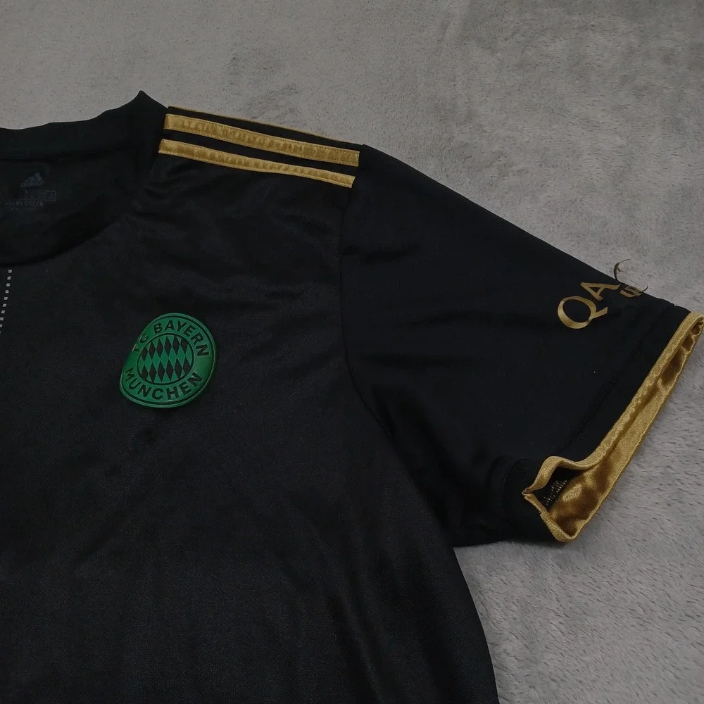 FC Bayern Munchen Jersey Mens XL Black Short Sleeve Soccer Casual